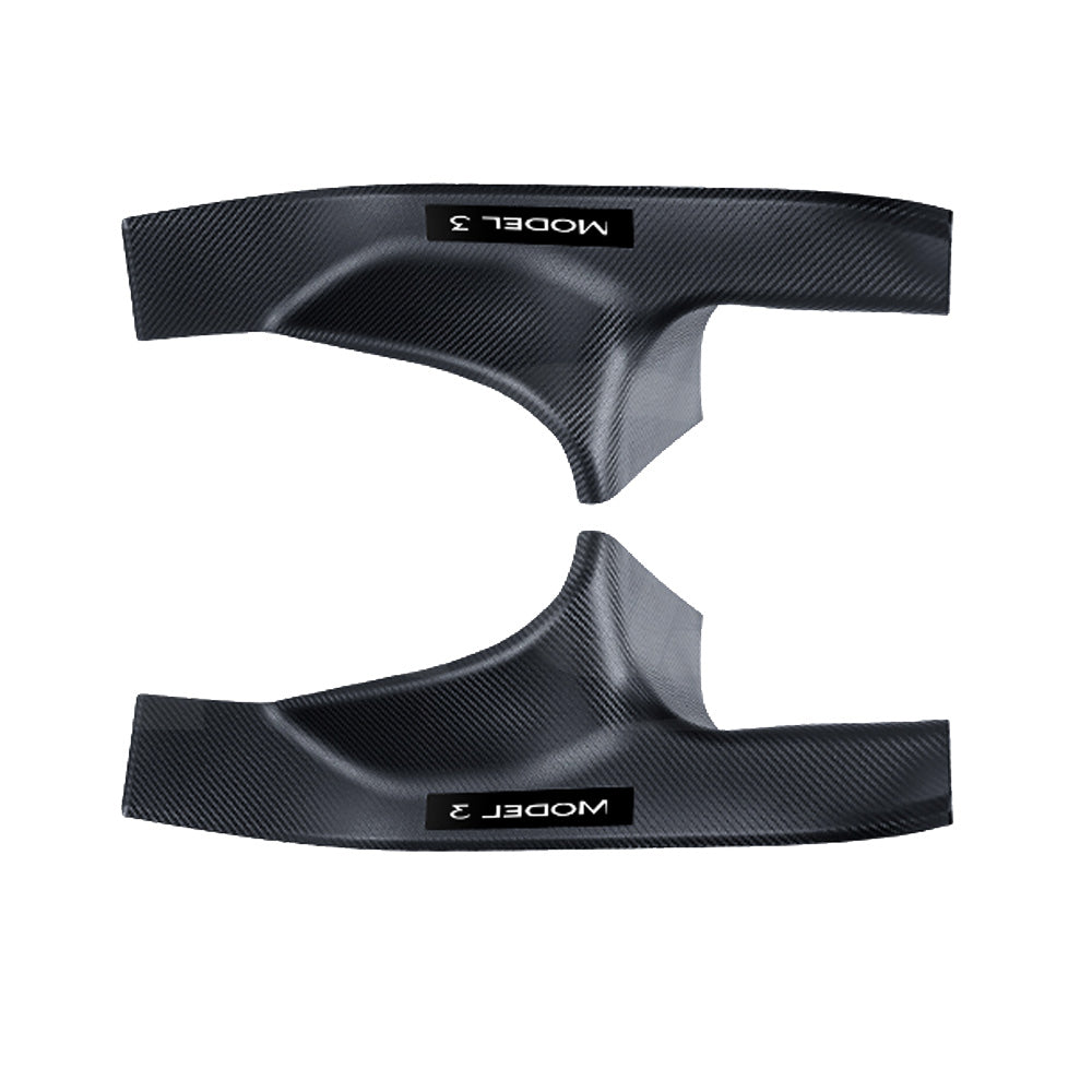 Tesla Model 3 Highland 2023-2025 Carbon Fiber Style Rear Door Sill Plate Protector Car Threshold Scuff Trim Covers Guards Accessories