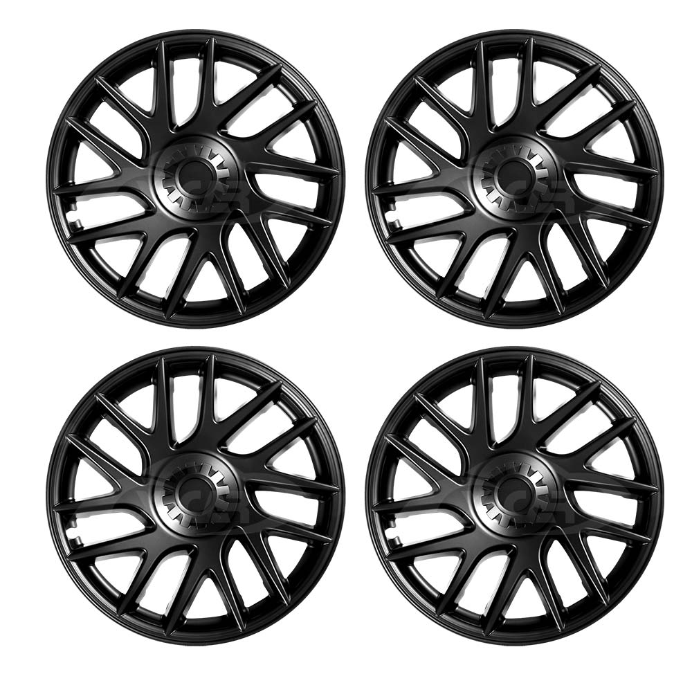 Tesla Model 3 Highland 2023-2025 Wheel Protector Cover Caps 18 Inch Rim Hubcap Hub Cap Matt Black Set of 4