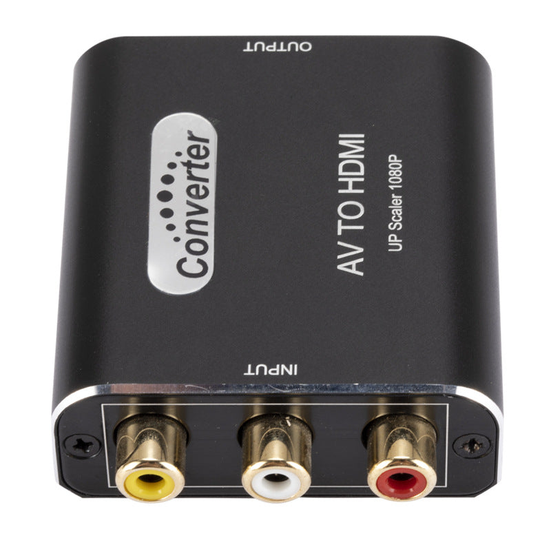 AV to HDMI Converter RCA to HDMI Adapter Aluminum 1080P Analog Composite CVBS Video for Smart TV PS2 Wii SNES N64 Gamecube Xbox VHS VCR DVD Player