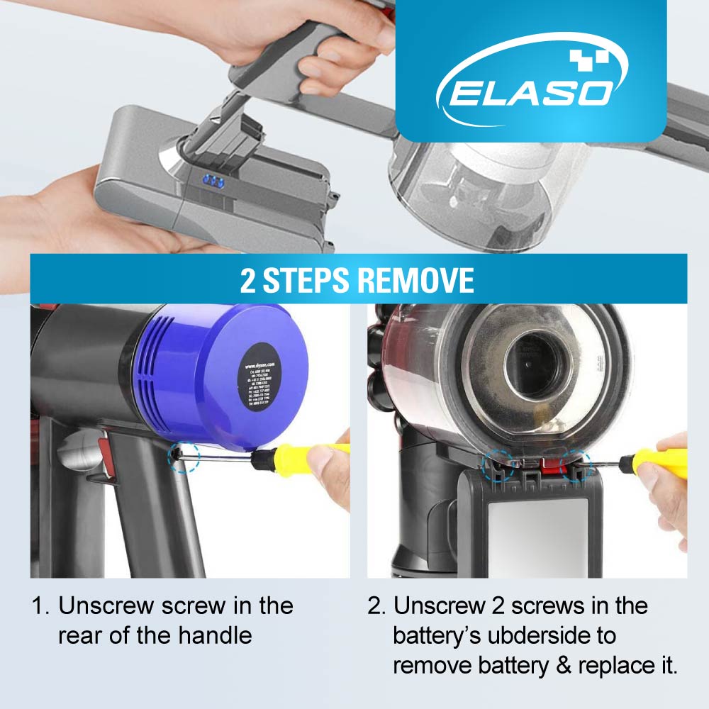 Replacement Battery for Dyson V7 Animal Absolute Handheld Cordless Vacuum Cleaner,for Part 968670-03 968670-02 SV11 225403 229687