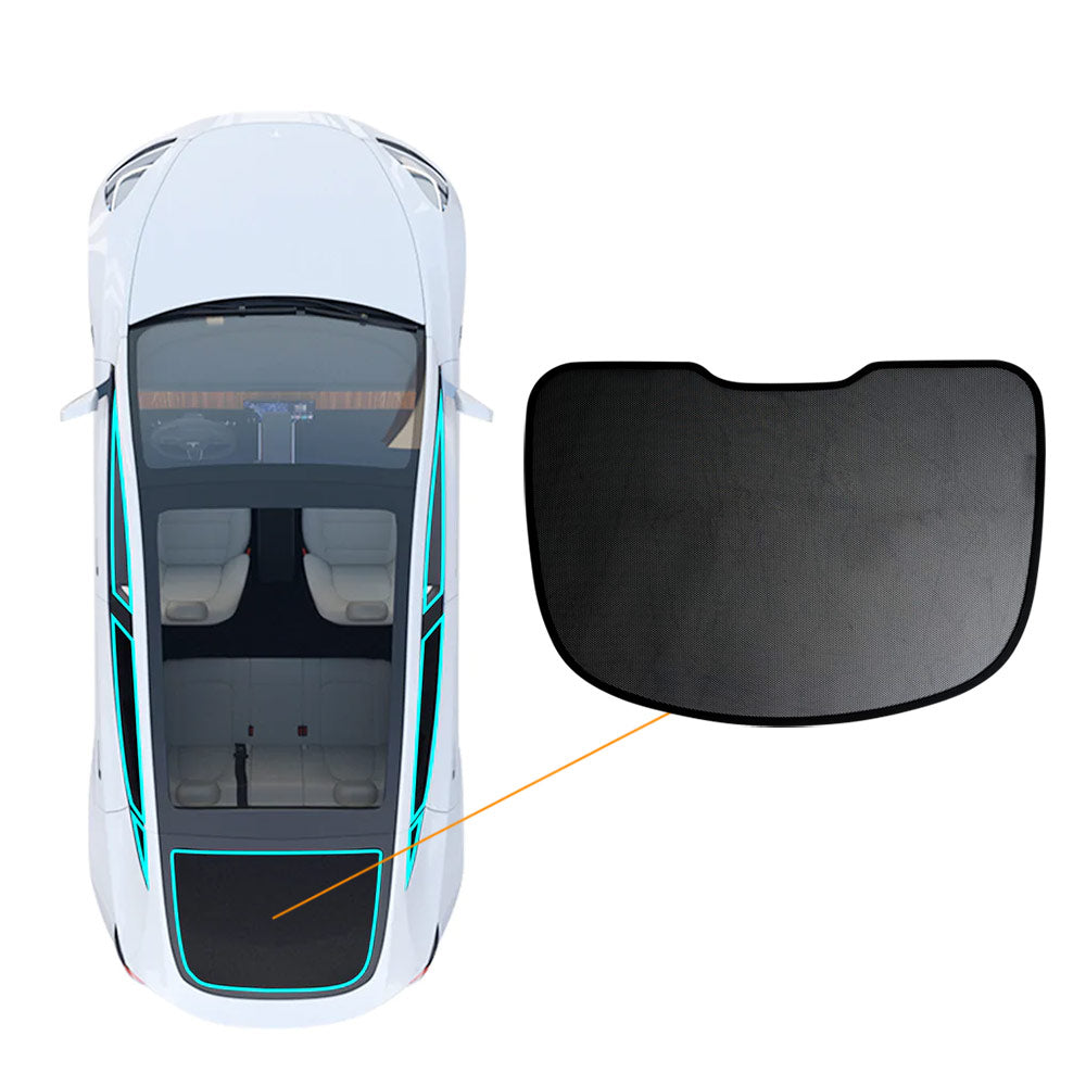Tesla Model Y 2022-2025 Rear Trunk Cargo Liftgate Window Windshield Sun Shade Car Accessories Mesh Blind