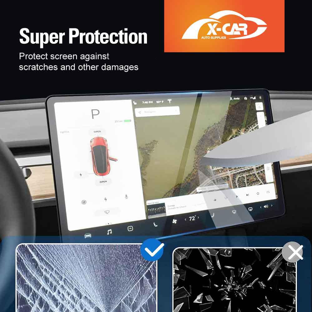 Tesla Model 3 Highland Screen Protector Touchscreen 9H Tempered Glass Anti-Scratch Accessories 2023-2025