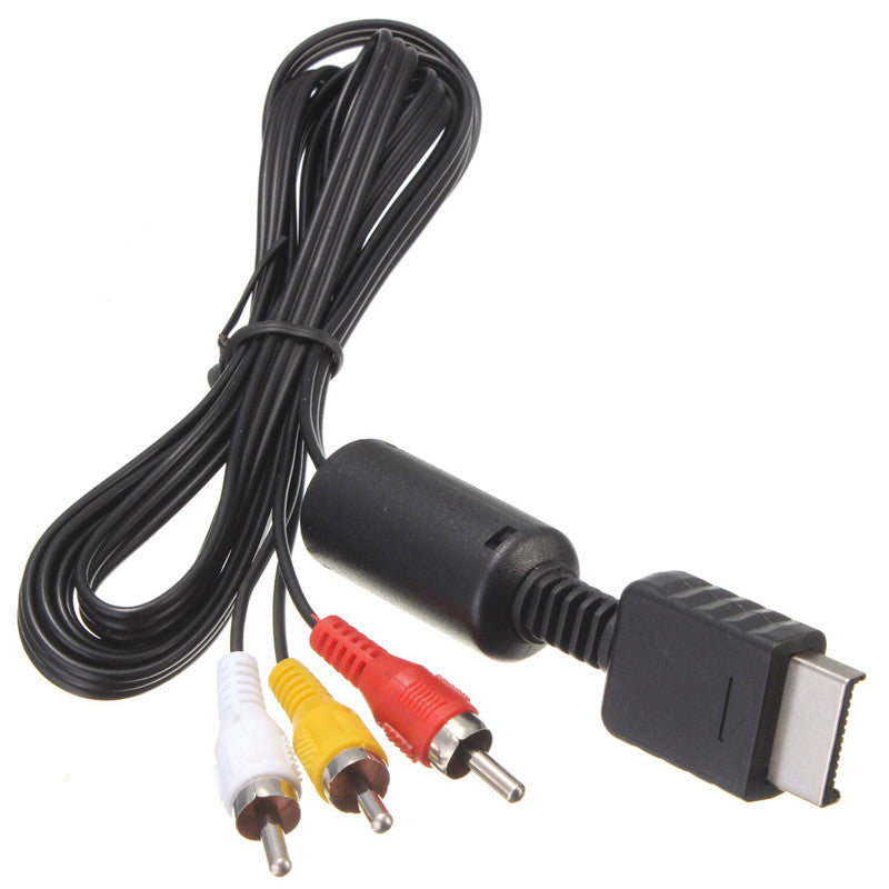 TV AV RCA Audio & Video Cable for SONY Playstation 1 2 3 PS1 PS2 PS3 Lead Cord