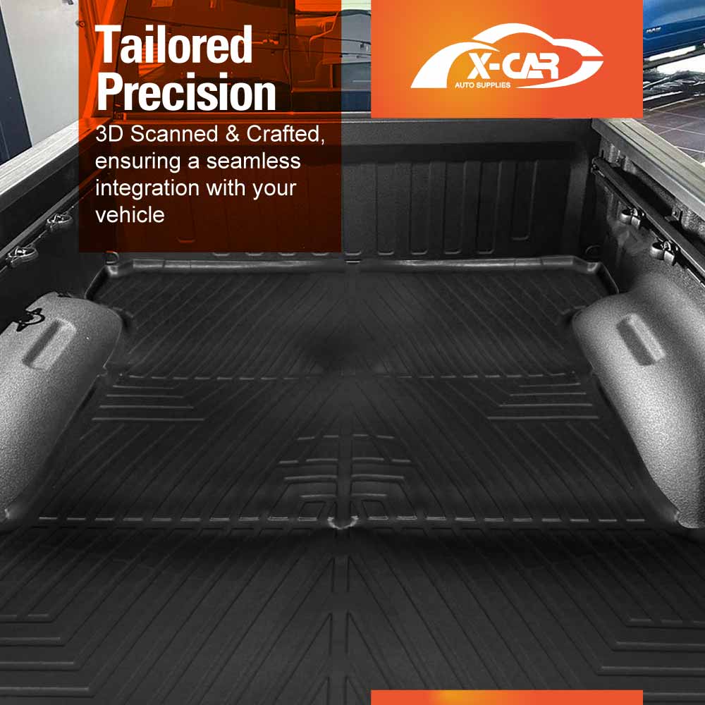 Tub Liner for Ram 1500 DT Crewcab without Rambox 2020-2025 Heavy Duty Cargo Trunk Mat Luggage Tray
