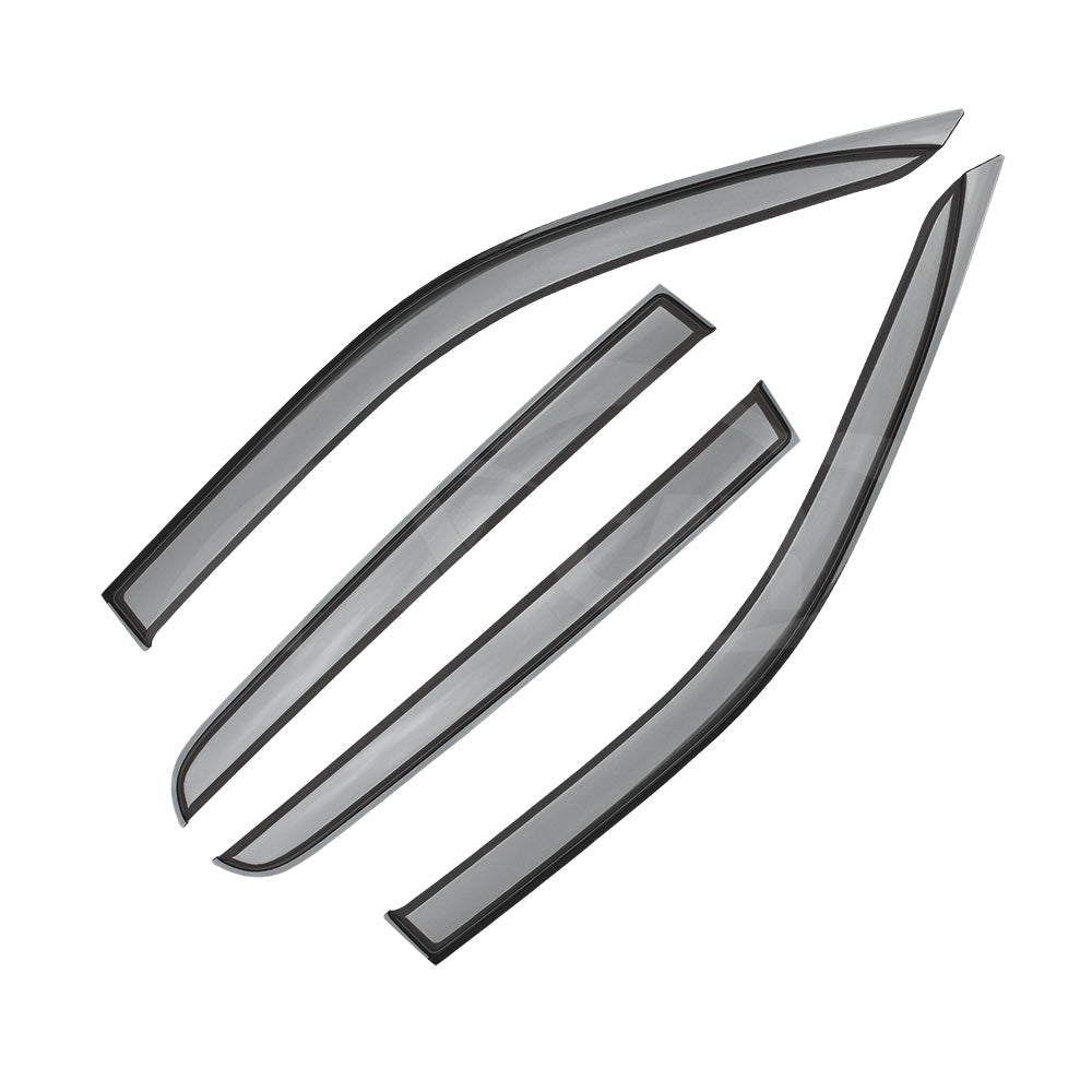 Premium Weathershields for Dodge RAM 1500 DS Series Crew Cab 2009-2022 Weather Shields Wind Deflectors Window Sun Visor 4-Piece Set