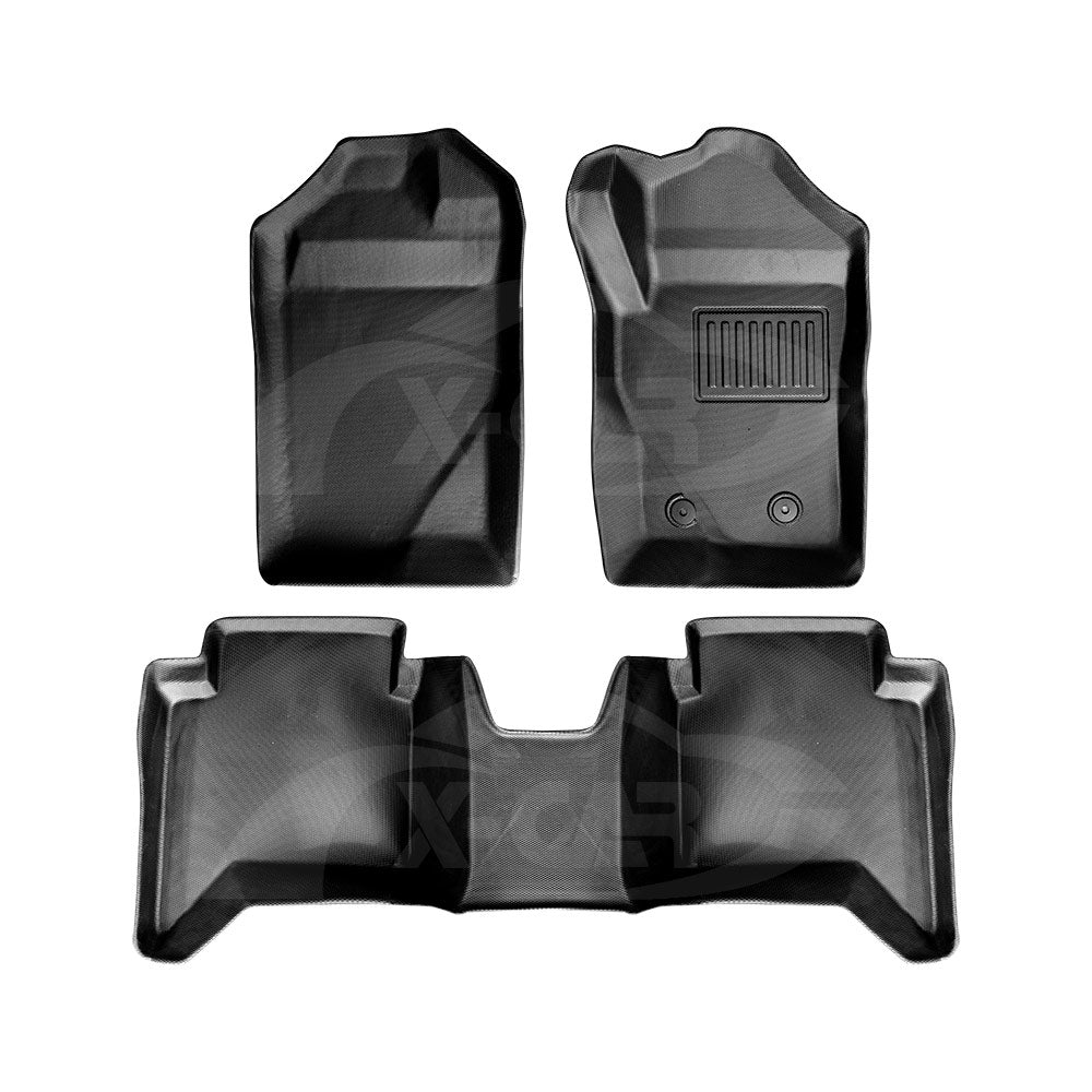 3D Car Mats Floor Liners for Ford Next-Gen Ranger 2022-Onwards Door Sill Covered Customized Heavy Duty All Weather Full Set Carpet