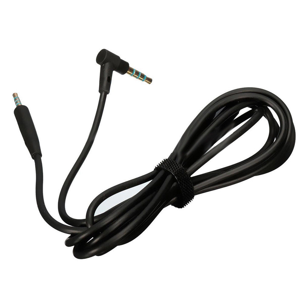 Audio Cable Wire Cord With Mic & Remote in Black for Bose QuietComfort 25 35 QC25 QC35 QC25 ii QC35 ii SoundTrue OE SoundLink OE2 OE2i Headphones