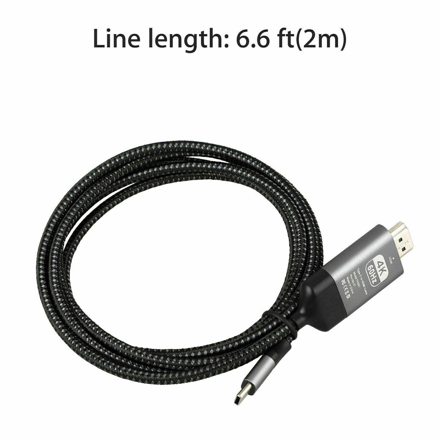 4K USB Type C 3.1 Male to HDMI Male HDTV AV TV Adapter Converter Cable For Samsung Galaxy S9 S10 S20 S21 Note 9 10 20 MacBook