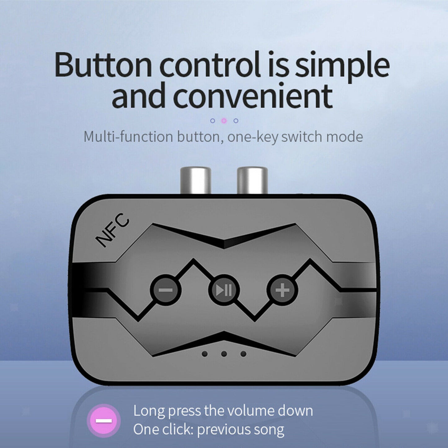 Bluetooth Receiver NFC Bluetooth Transmitter Supports TF Card USB To Play RCA Call 5.0 Interference All-in-one