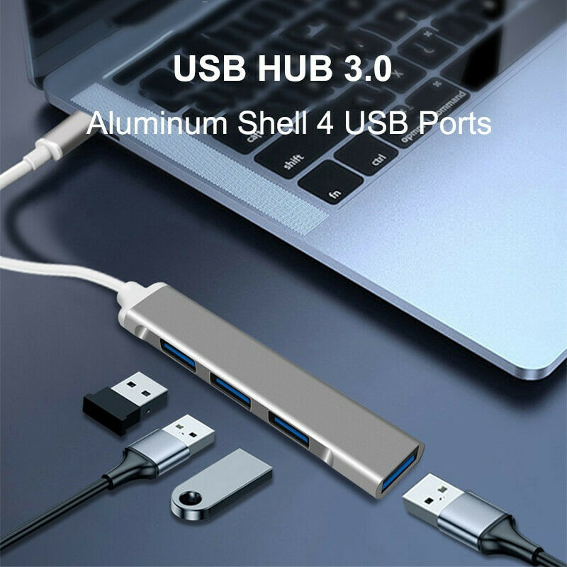USB C HUB 3.0 Type C 4-Port Multi-Splitter OTG Adapter for PC Android Laptop Mac