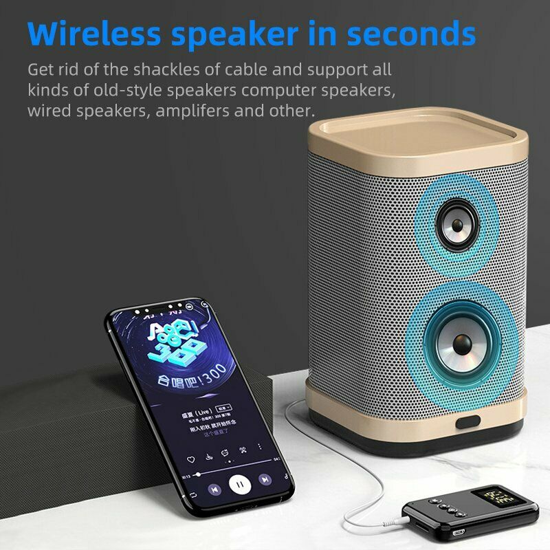 5-in-1 Bluetooth 5.0 Adapter for Audio Transmitter/Receiver 3.5mm Stereo Audio