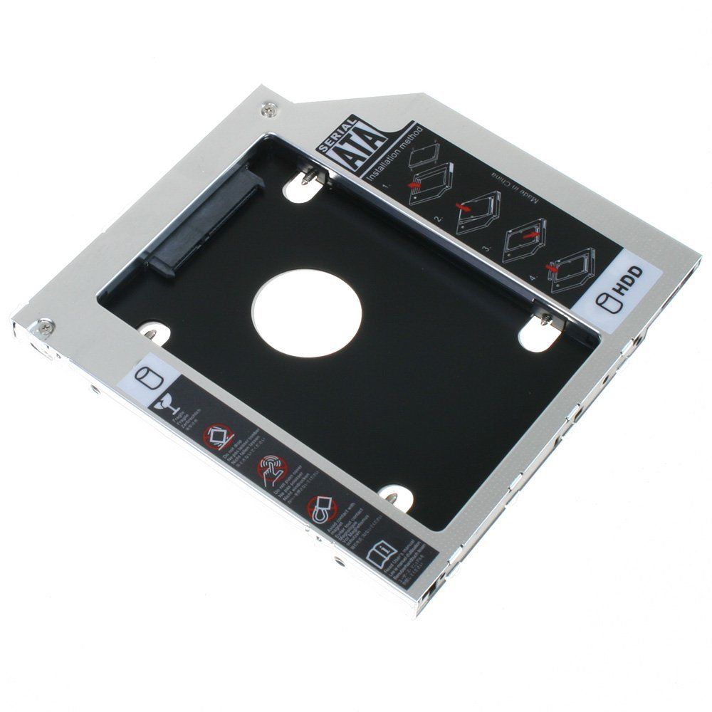 9.5mm Universal SATA 2nd HDD SSD Hard Drive Caddy CD/DVD-ROM Optical Bay