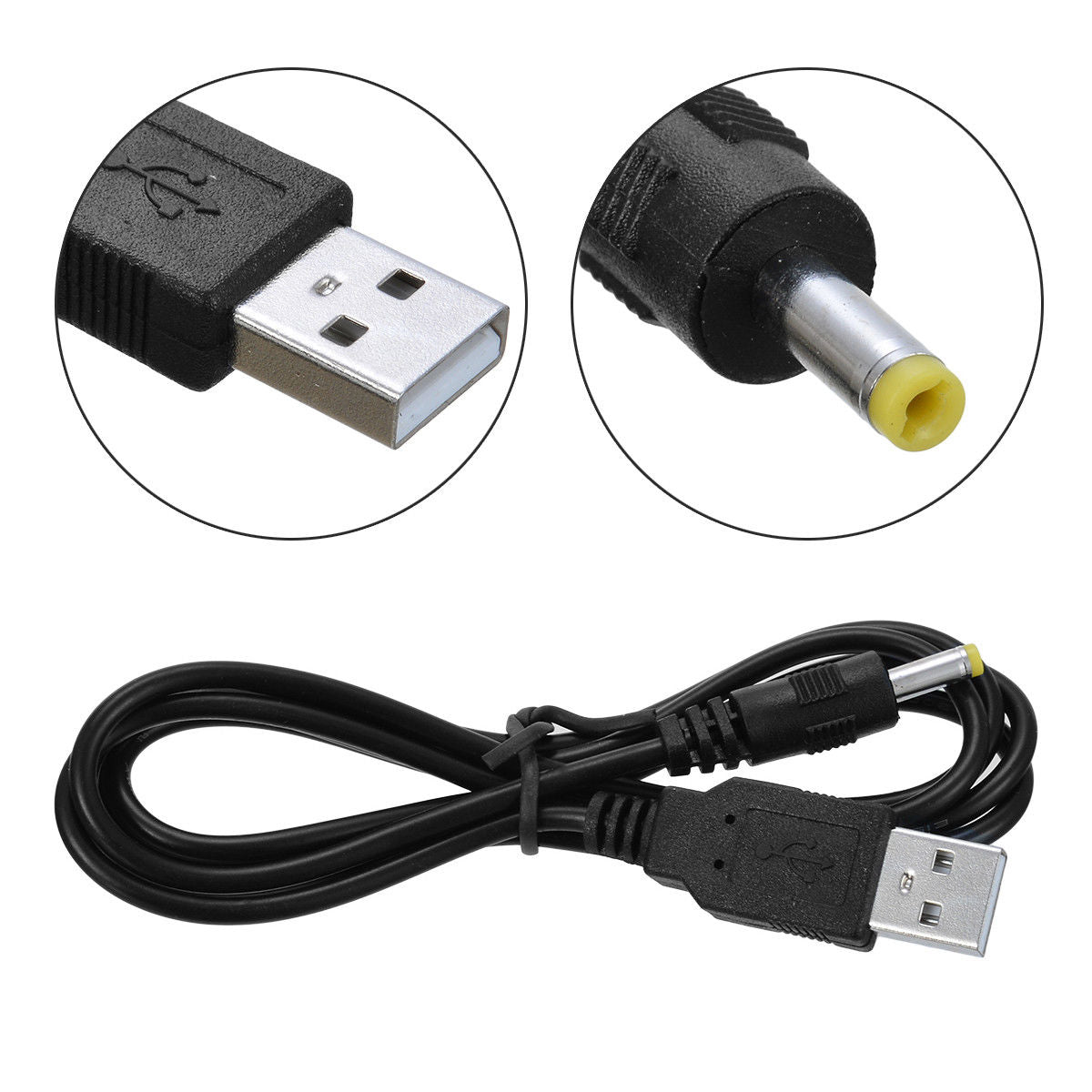 AC to DC 5V 4.0mm x 1.7mm USB Power Adapter Charger Cable Lead Cord for Sony PSP