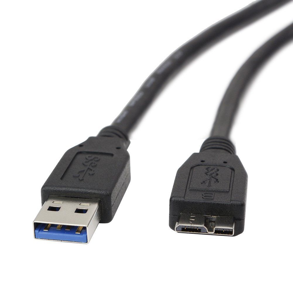 USB 3.0 Male A to Micro B Data Charger Charging Power Cable Cord For Seagate WD Hard Drive,Samsung Galaxy S5 Note 3 4G N9000 N9005 Black