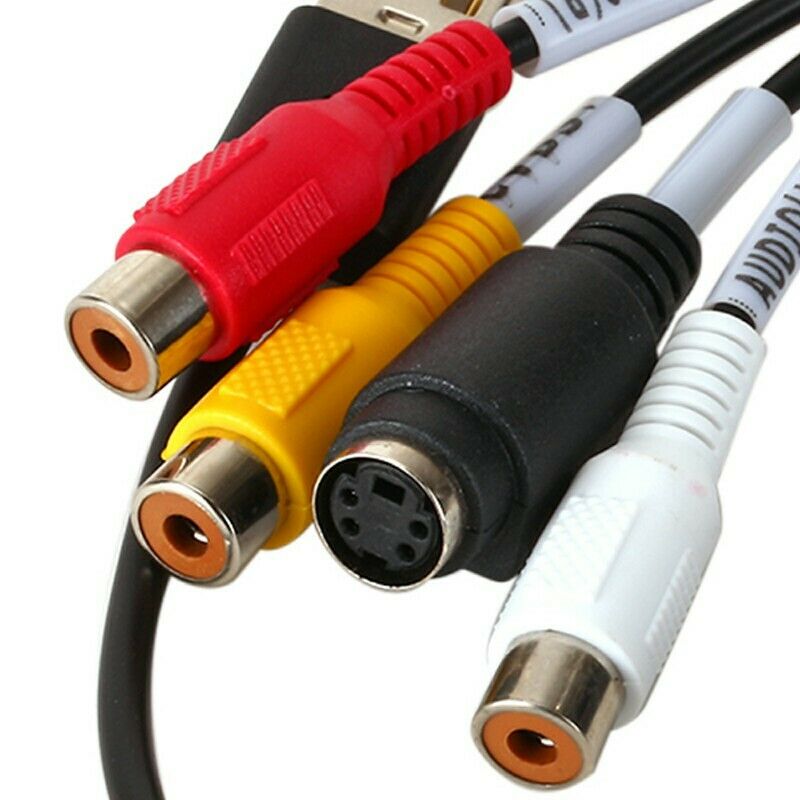 USB 2.0 video audio capture RCA adapter VHS to DVD HDD TV Converter card win 10