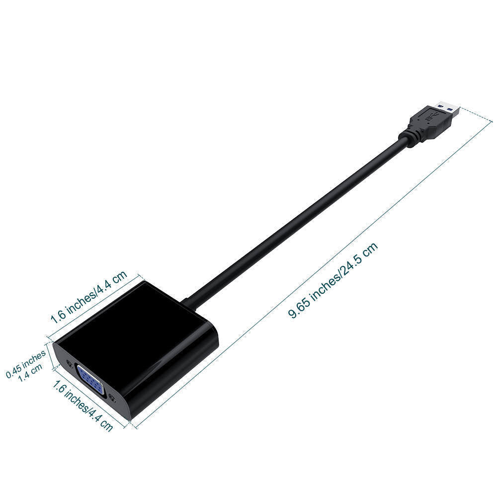 USB 3.0 to VGA Multi Display Adapter External Video Card Cable For Window XP/7/8/Vista
