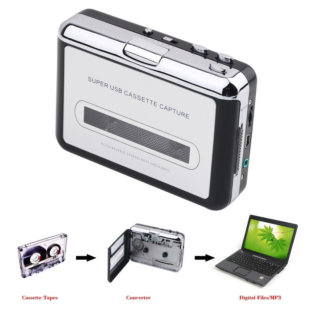 Tape to PC USB Cassette MP3 CD Converter Capture Digital Audio Music Player