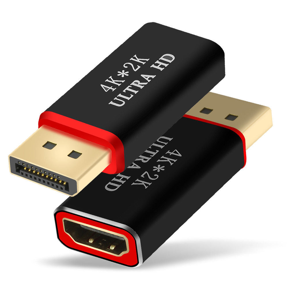 4K Ultra HD Aluminium Display Port DP Male to HDMI Female Adapter Converter