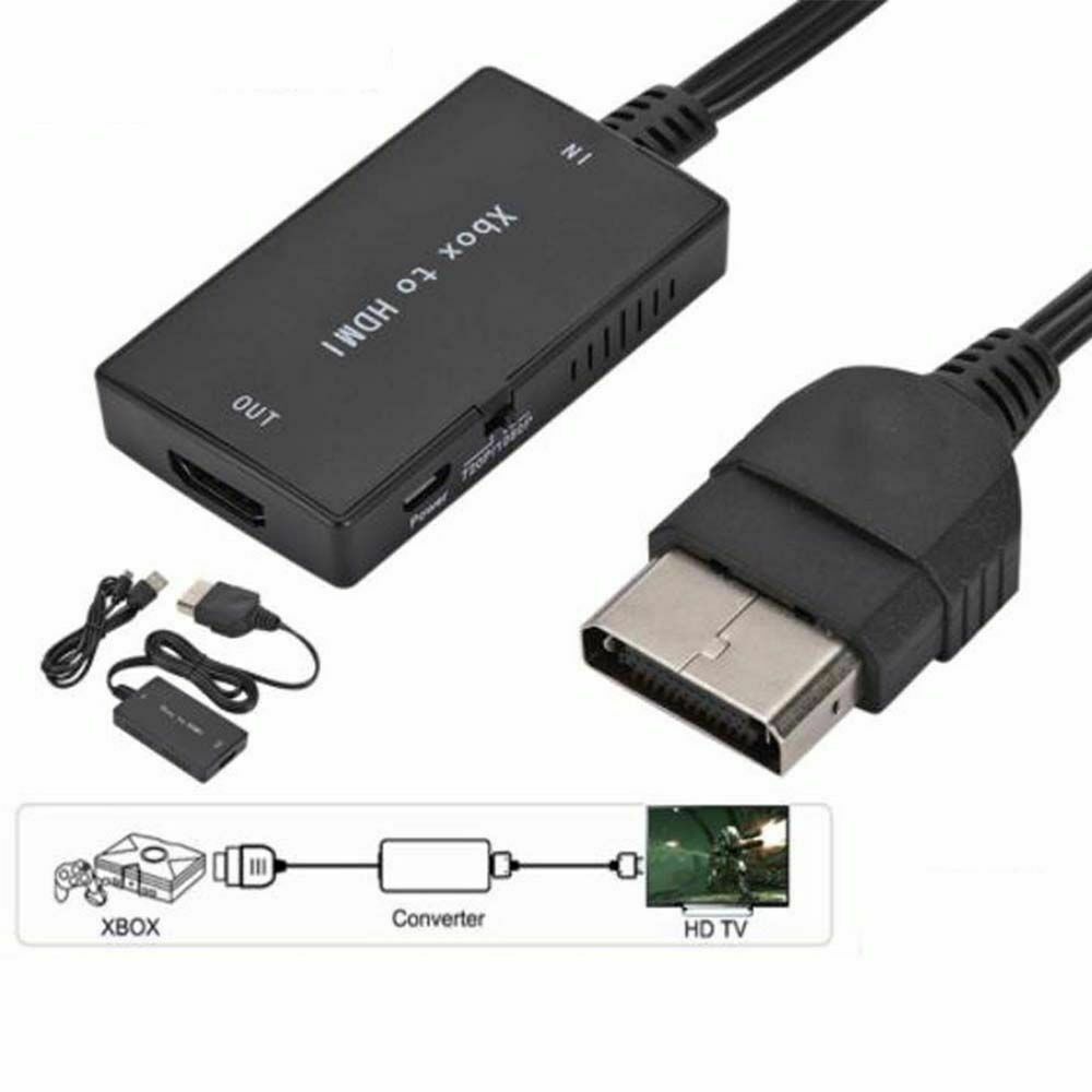 Xbox to HDMI Converter Adapter, 720P / 1080P HDTV HDMI Display Cables Support Original Xbox
