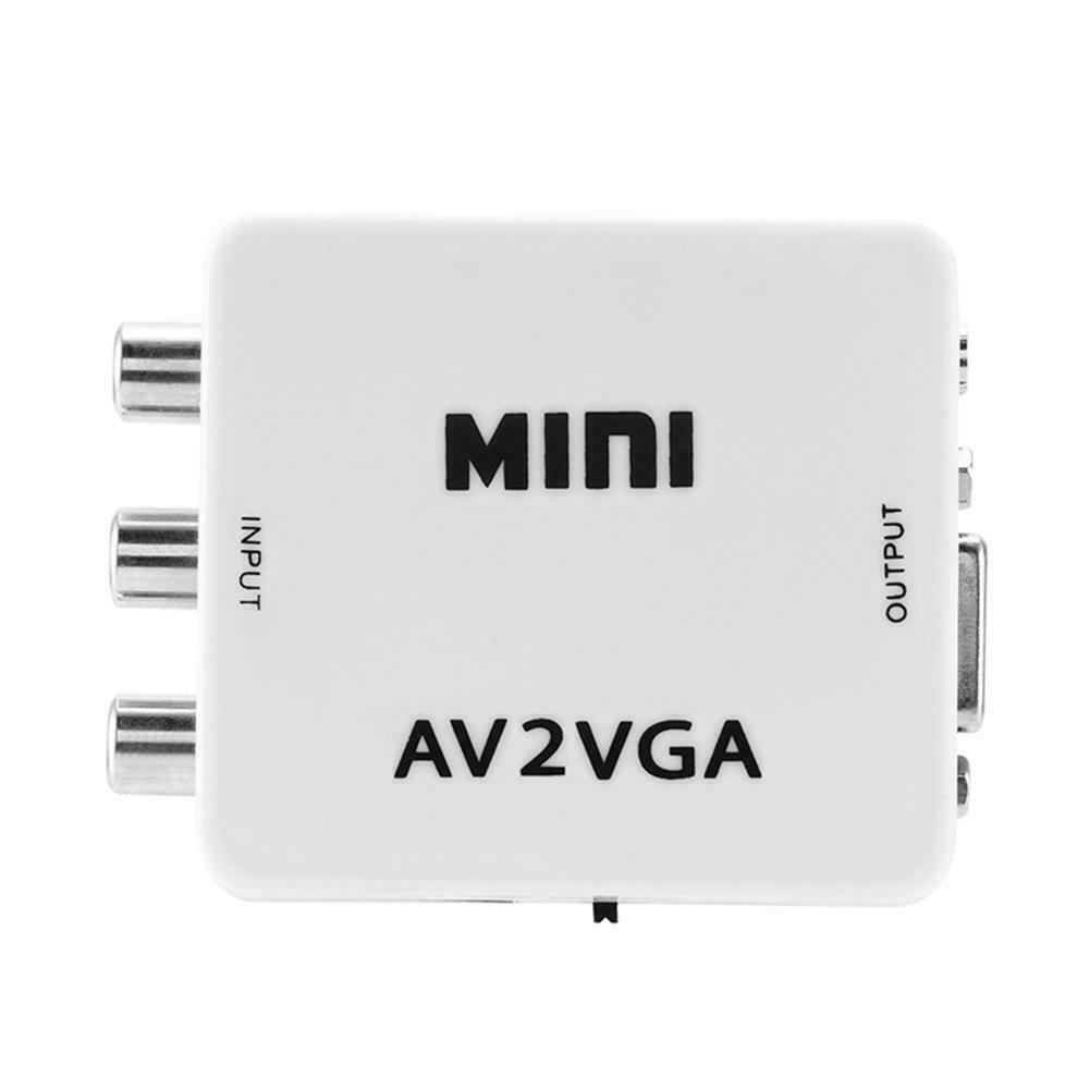AV2VGA RCA Composite AV CVBS 3RCA to VGA HD Video Cable Converter Adapter with 3.5mm Audio