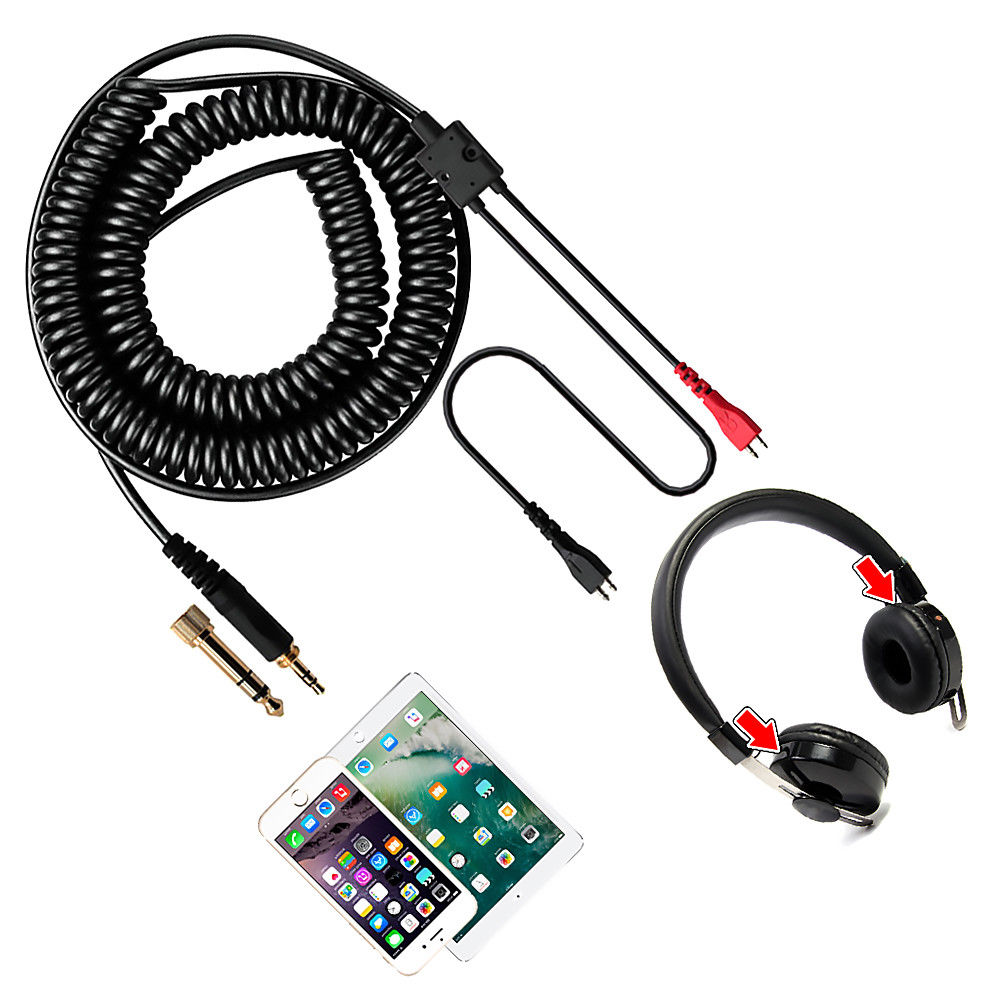 Audio Cable Wire Cord for Sennheiser HD25 HD250 HD265 HD430 HD480 HD535 HD540 HD545 HD560 HD565 HD580 HD600 HD650 Headphones