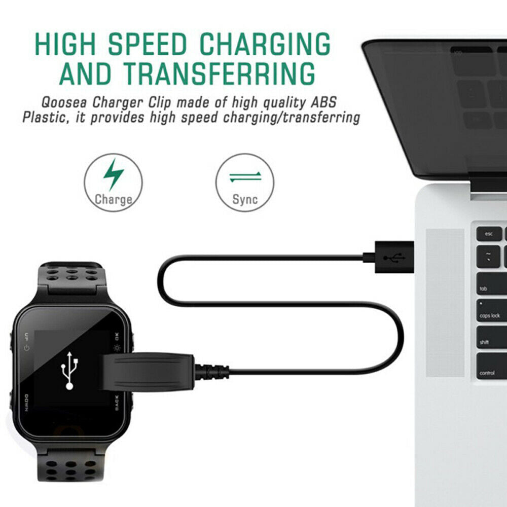USB Charger Charging Clip Cable for Garmin Vivomove HR/Approach S6 S20 G10/Forerunner 735XT 235 35 230 630 645 Smart Watch