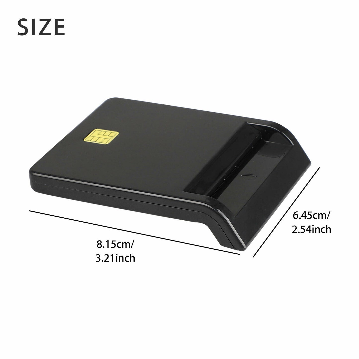 USB Smart Card Reader Common Access CAC ID IC ATM Bank Card Cloner Connector