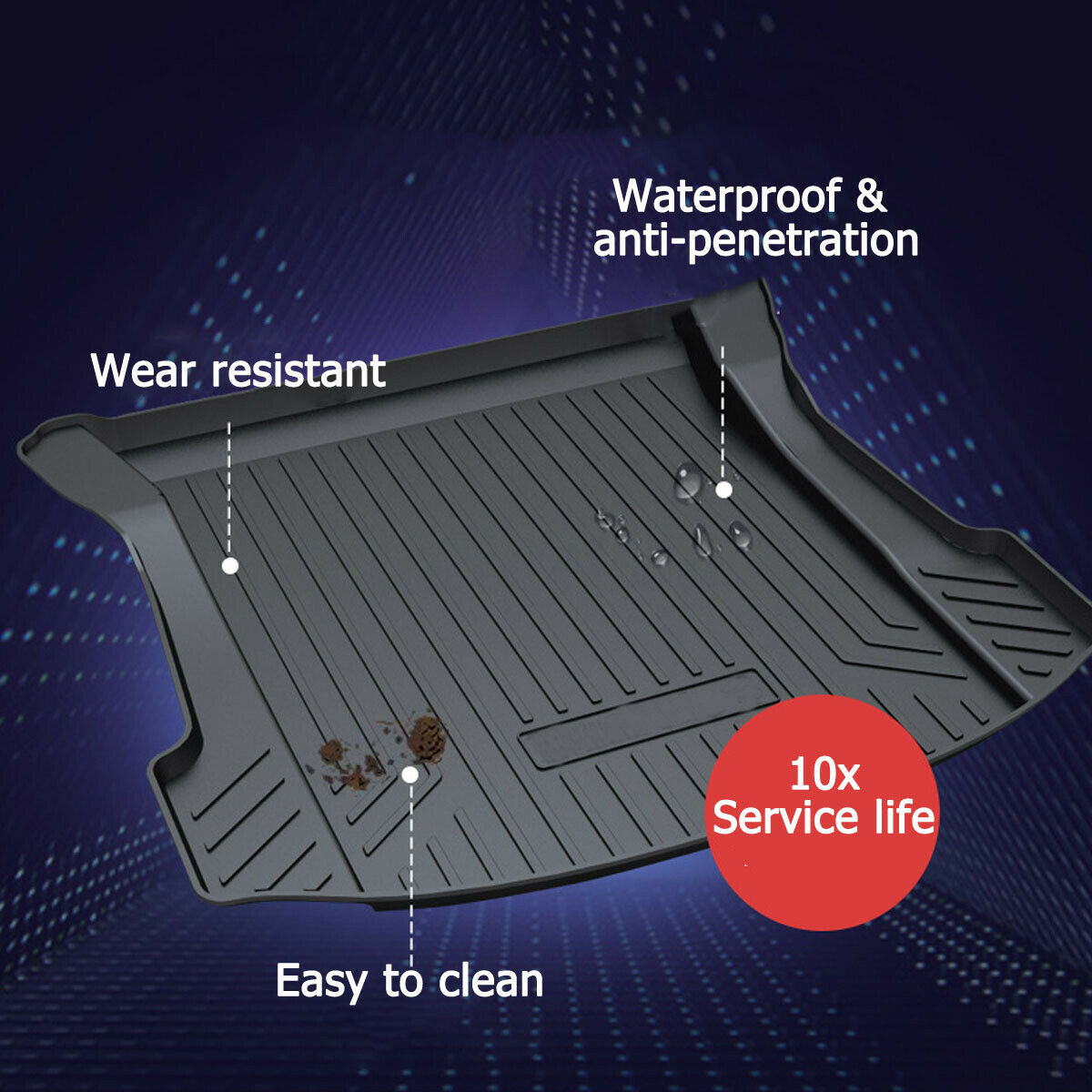 Tesla Model 3 Heavy Duty Toolbox Luggage Tray Cargo Mat 2019-2023