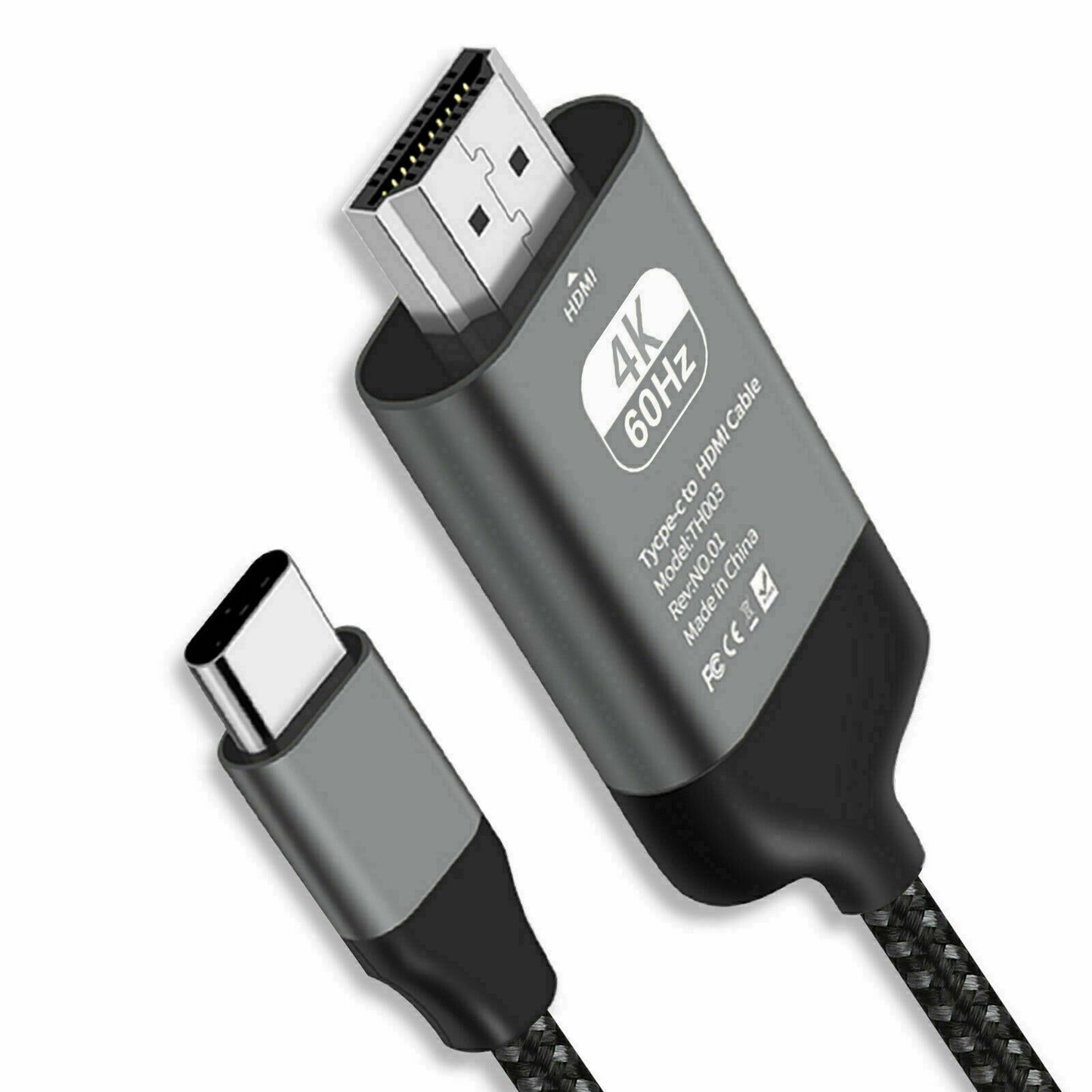 4K USB Type C 3.1 Male to HDMI Male HDTV AV TV Adapter Converter Cable For Samsung Galaxy S9 S10 S20 S21 Note 9 10 20 MacBook