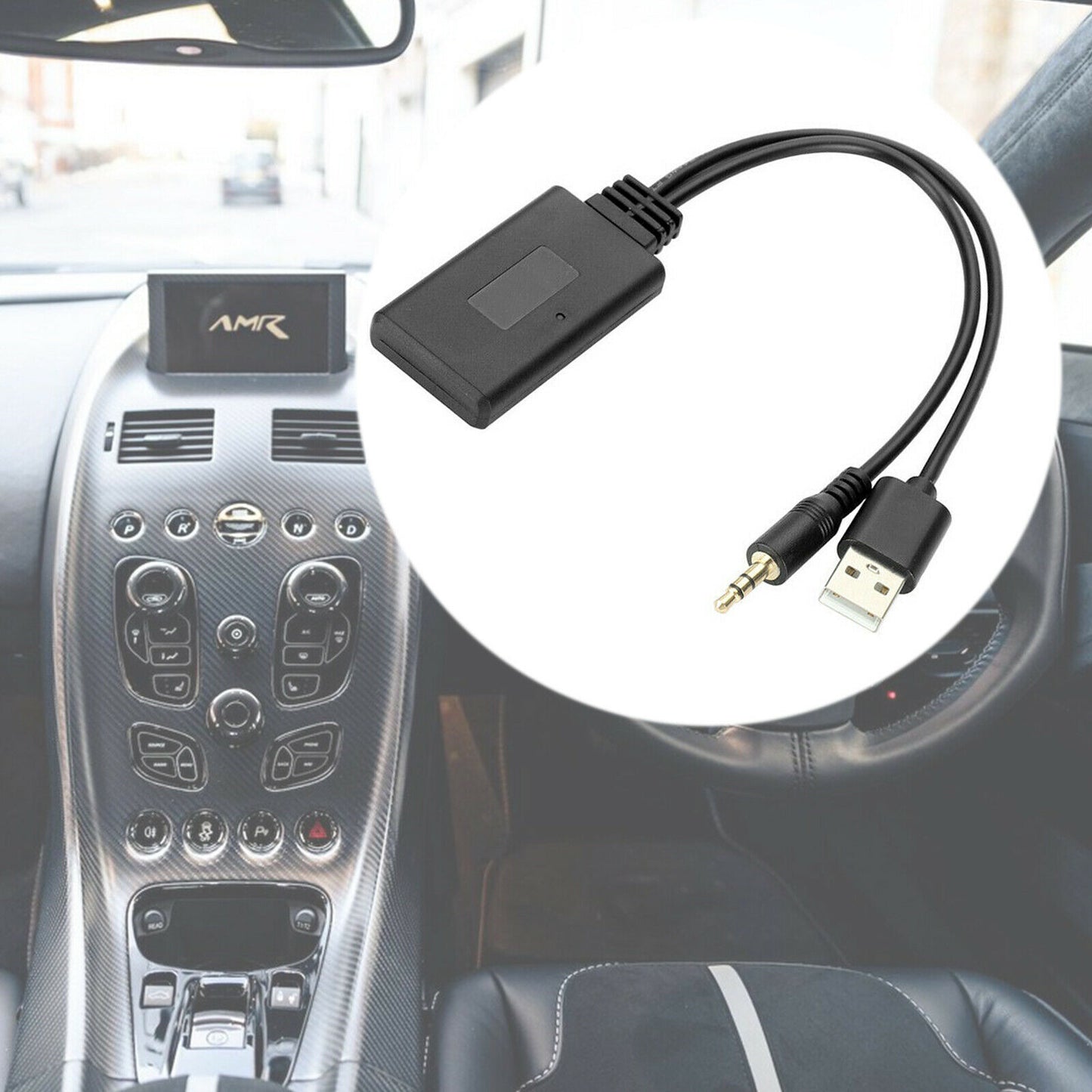 Bluetooth 5.0 Receiver Adapter USB + 3.5mm Jack Stereo Audio For Car AUX Speaker