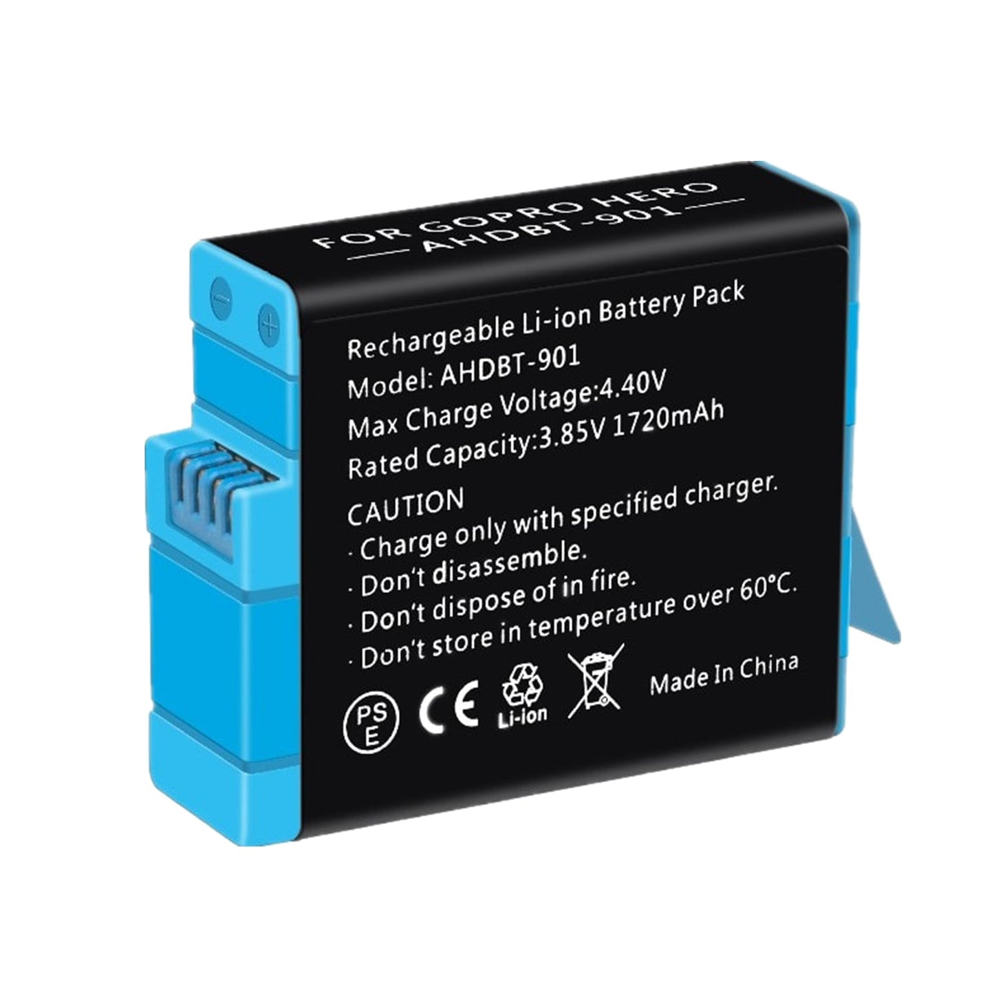 Replacement 1720mAh Battery for GoPro Hero 11 10 9 AHDBT-901 AHDBT-1001 ADBAT-011 SPBL1B Camera