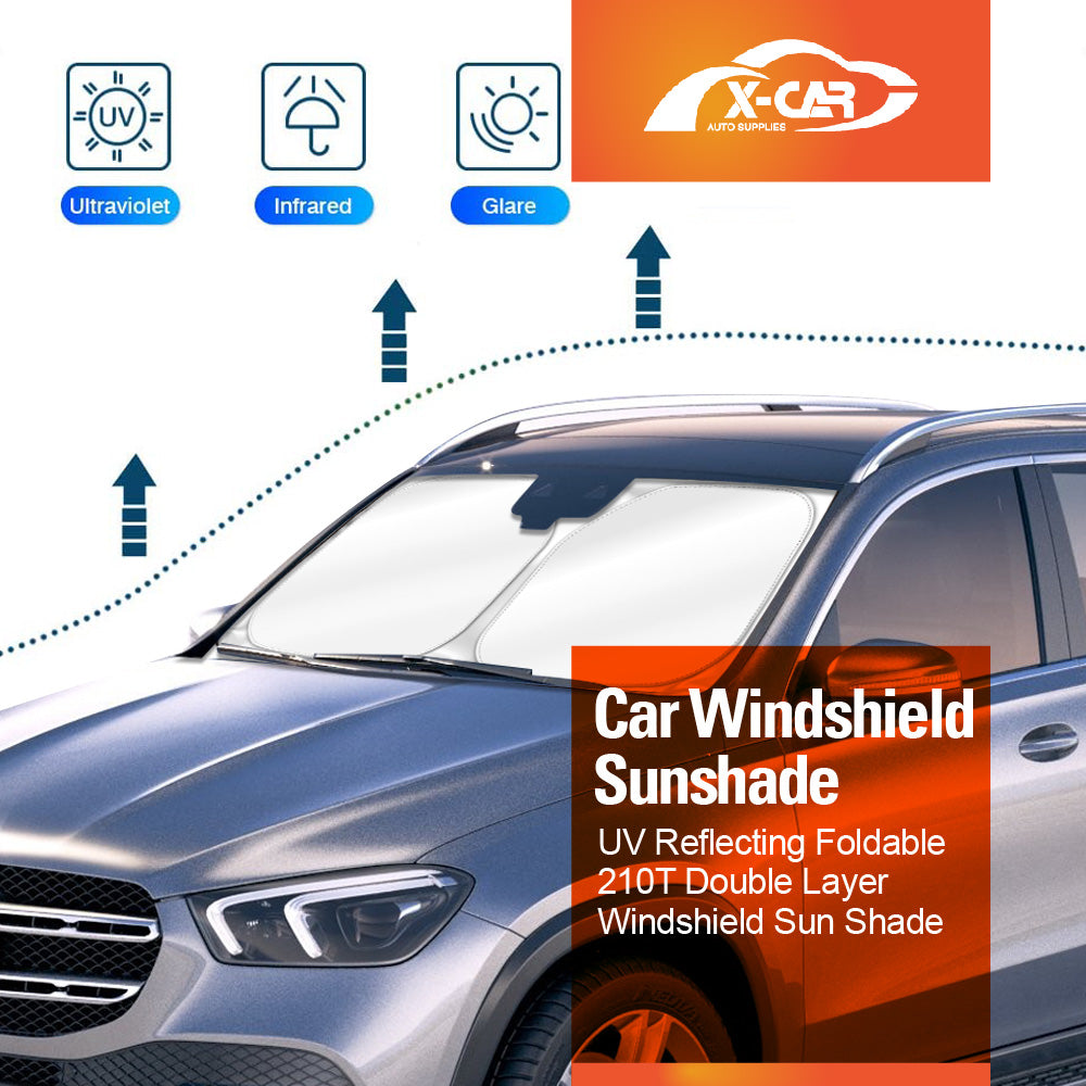 WindScreen Sun Shade for Mercedes-Benz GLE 2018-2025 Blocks UV Rays Sun Visor Protector Foldable Sunshade