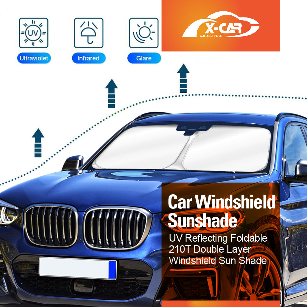 WindScreen Sun Shade for BMW X3 G01 2017-2024 Blocks UV Rays Sun Visor Protector Foldable Sunshade