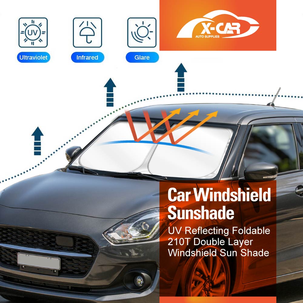 WindScreen Sun Shade for Suzuki Swift 2017-2024 Blocks UV Rays Foldable Custom Wind Screen Sun Visor Protector