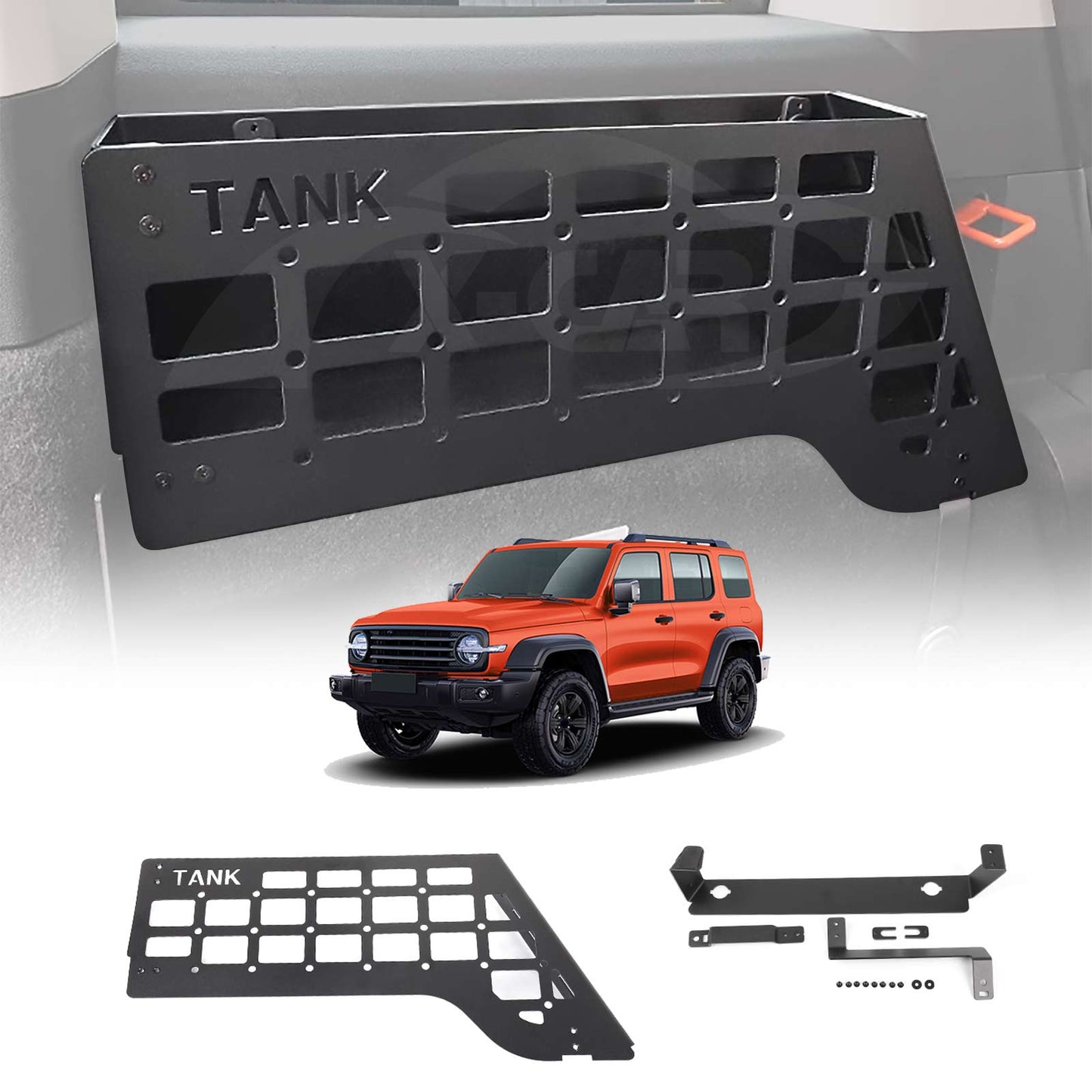 Trunk Storage Rack Left For GWM Tank 300 2023-2025 Boot Side Storage Shelves Shelf Interior Modification Accessories