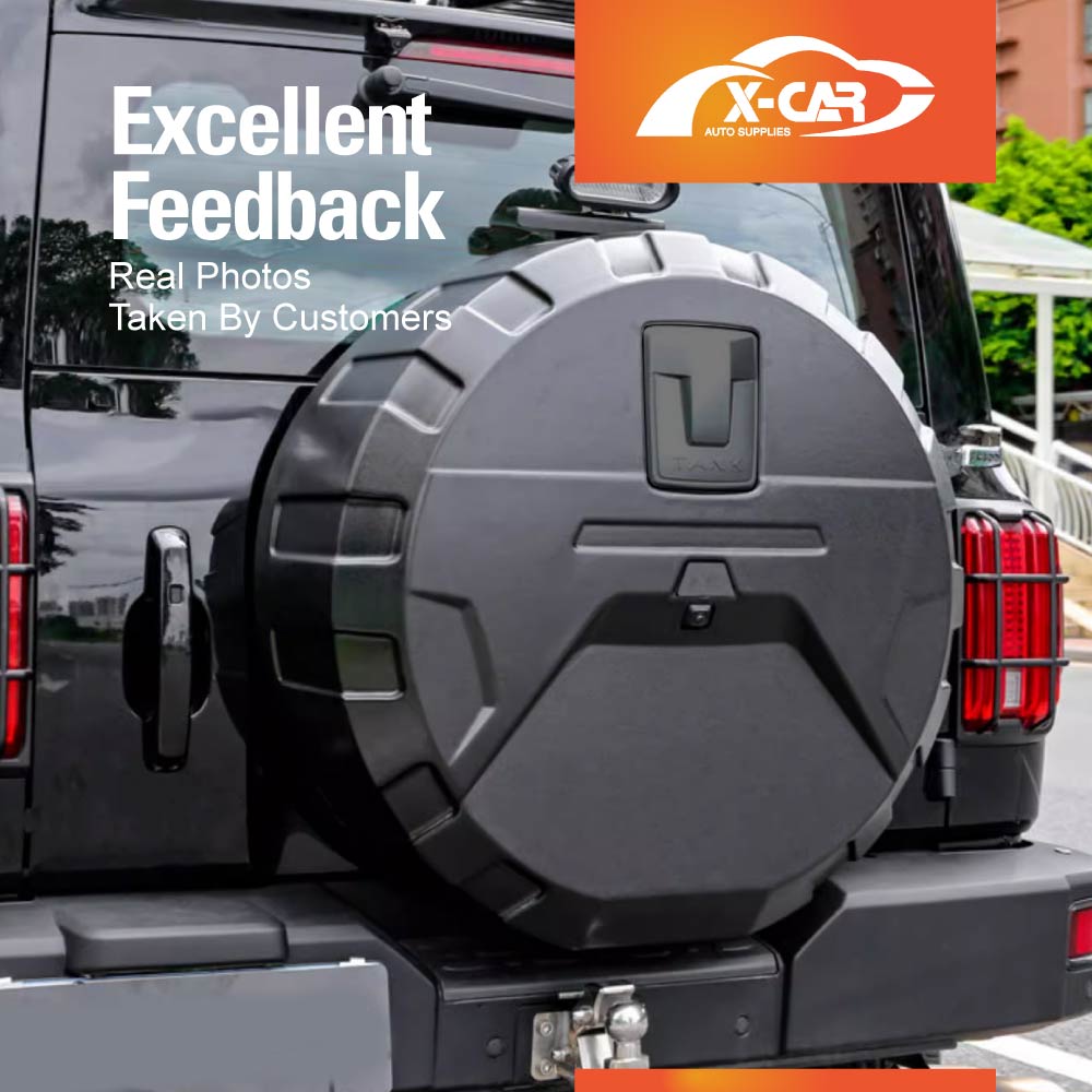 Matt Black Spare Wheel Cover for GWM Tank 300 2023-2025 Tire Protective case Exterior Modification Accessories