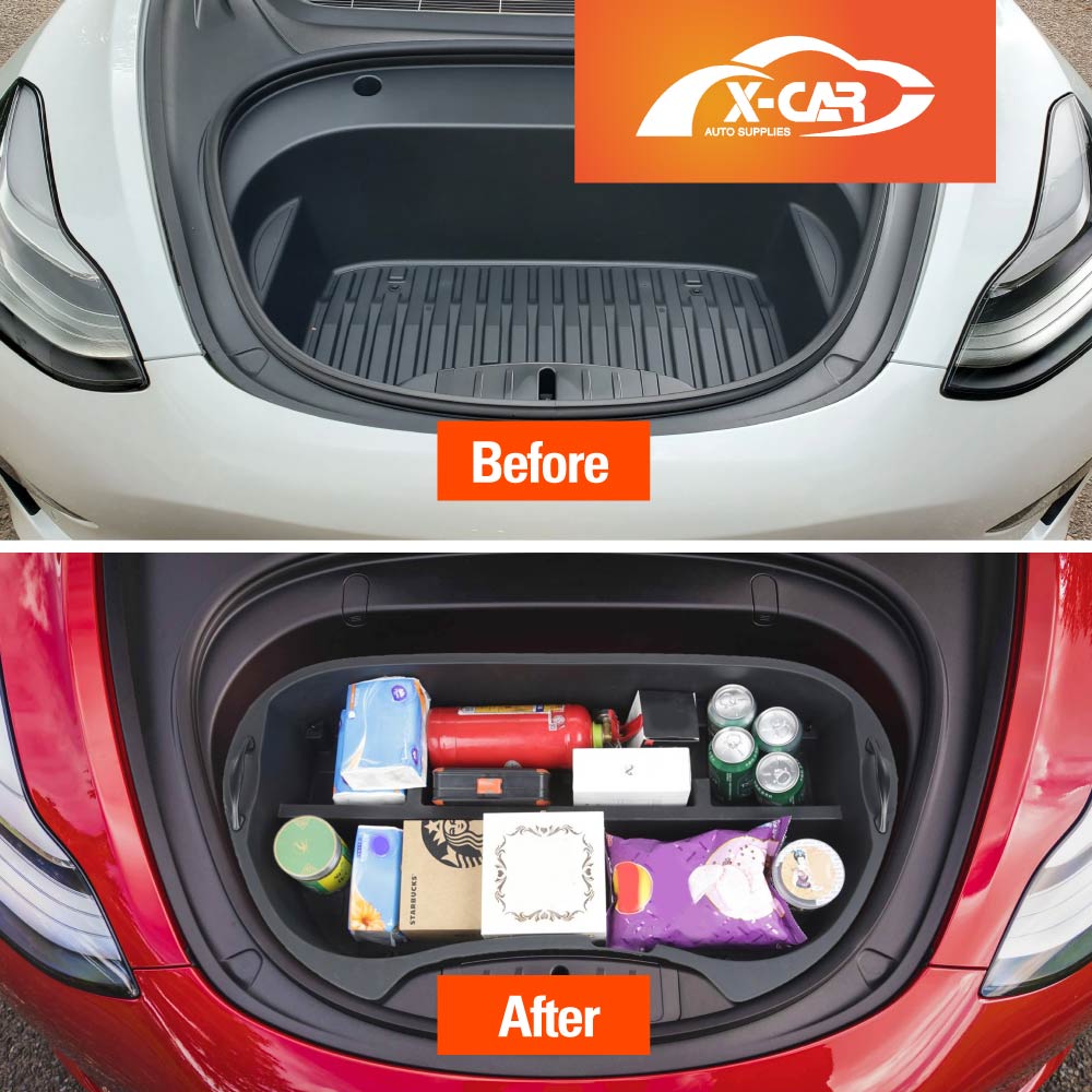Tesla Model 3 Front Trunk Cargo Organizer Frunk Storage Box Organiser Tray Accessories