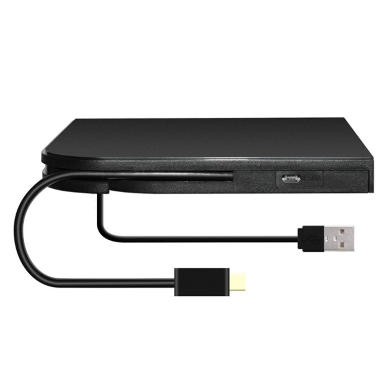 USB & TYPE-C USB-C External DVD-RW CD DVD Drive Burner ReWriter Player for Win/10/8/7 Mac OS Laptop Desktop