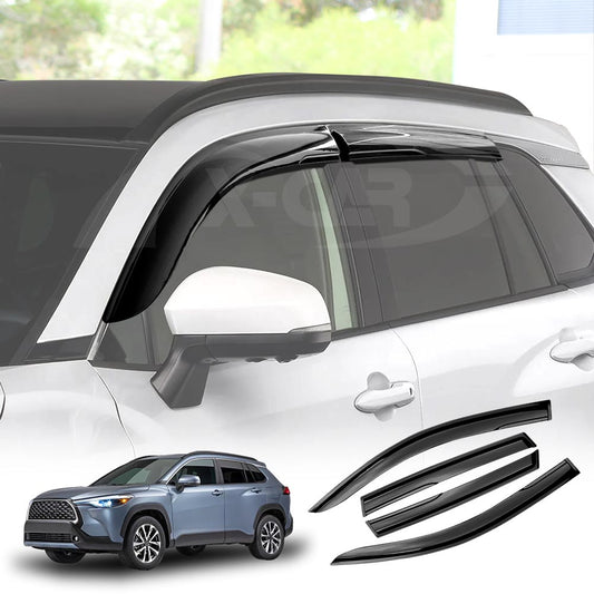 Weathershields for Toyota Corolla Cross 2022-Onwards Car Weather Shields Wind Deflectors Window Sun Visor