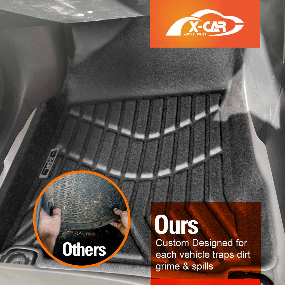 3D Floor Mats for Toyota Corolla Sedan 2013-2019 Heavy Duty All Weather Car Mats Carpet Liner Set