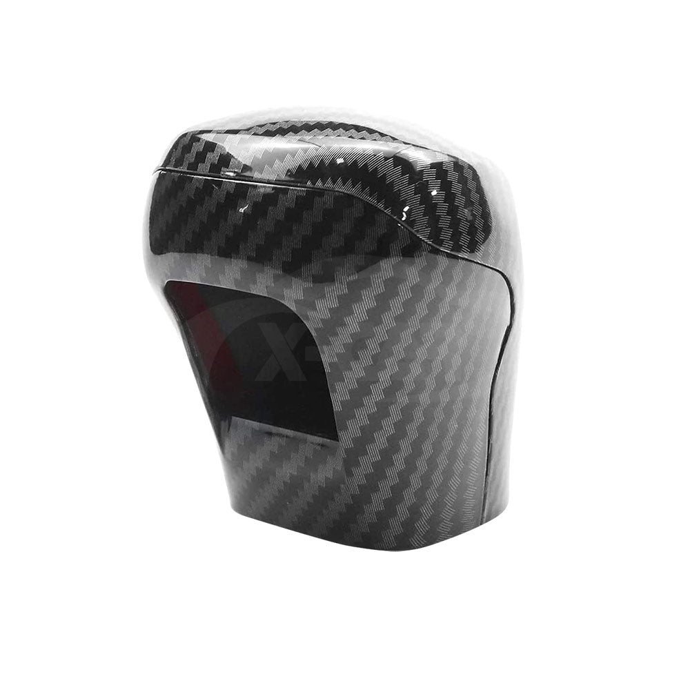 Carbon Fiber Style Gear Stick Shift Knob Cover Trim Protector for Toyota Yaris/Yaris Cross Hybrid 2020-Onwards