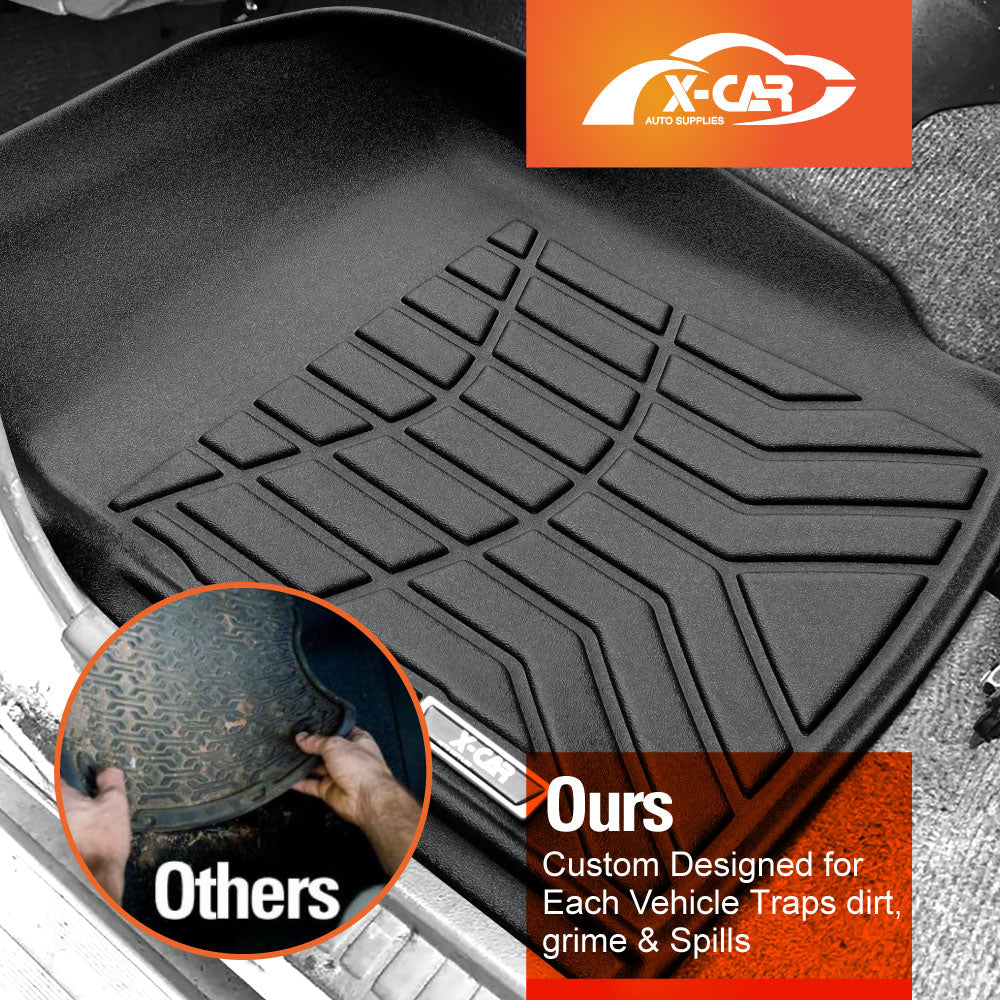 3D Floor Mats for Toyota Landcruiser 70/79/76 Series Dual Cab 2012-2022 Customized Heavy Duty All Weather Car Mat Floor Liner Full Set Carpet