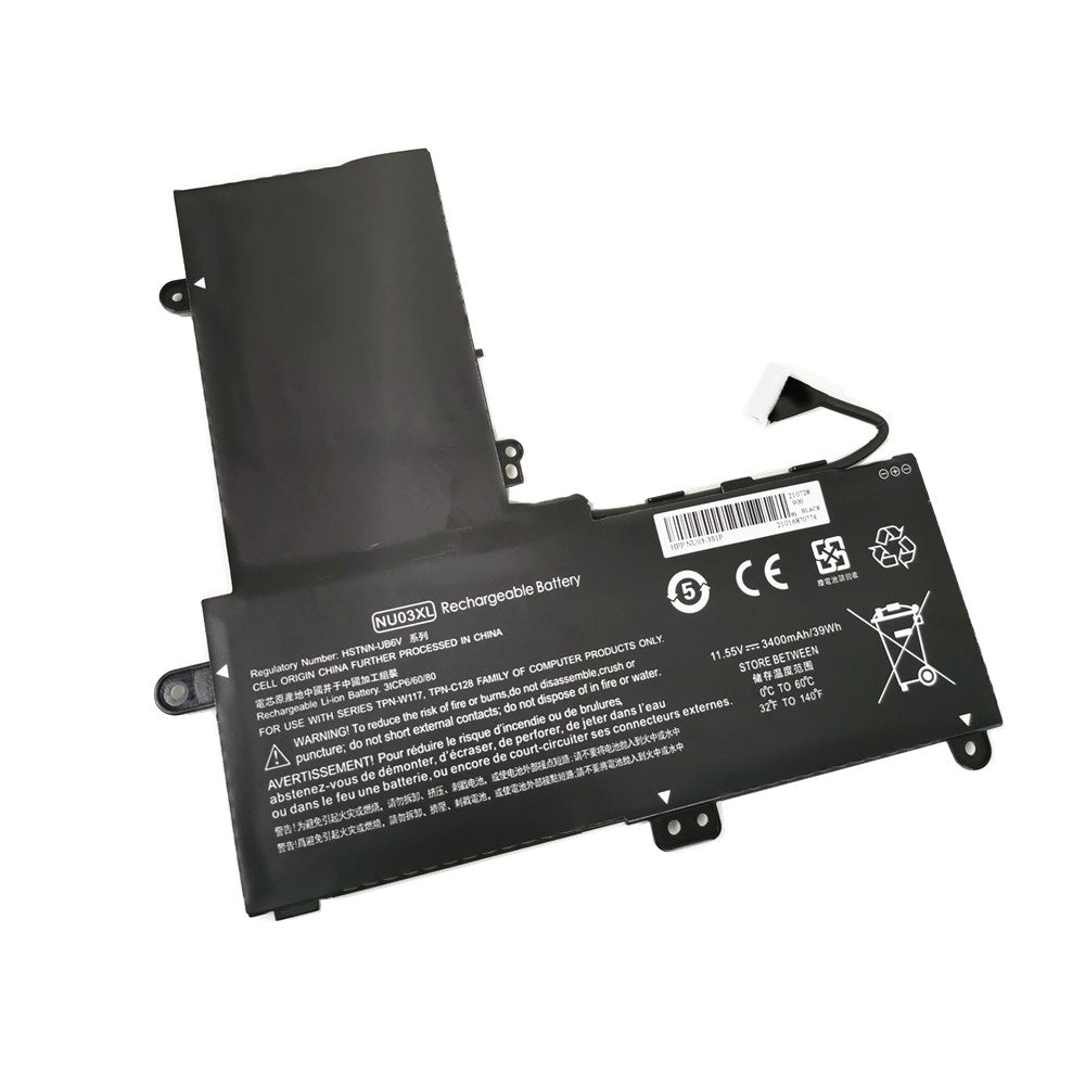 Replacement Battery for HP NU03XL 843536-541 844201-850 844201-855 844201-856 HSTNN-UB6V