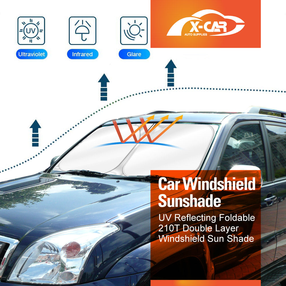 WindScreen Sun Shade for Toyota LandCruiser Prado 120 Series 2003-2009 Blocks UV Rays Foldable Custom Wind Screen Sun Visor Protector
