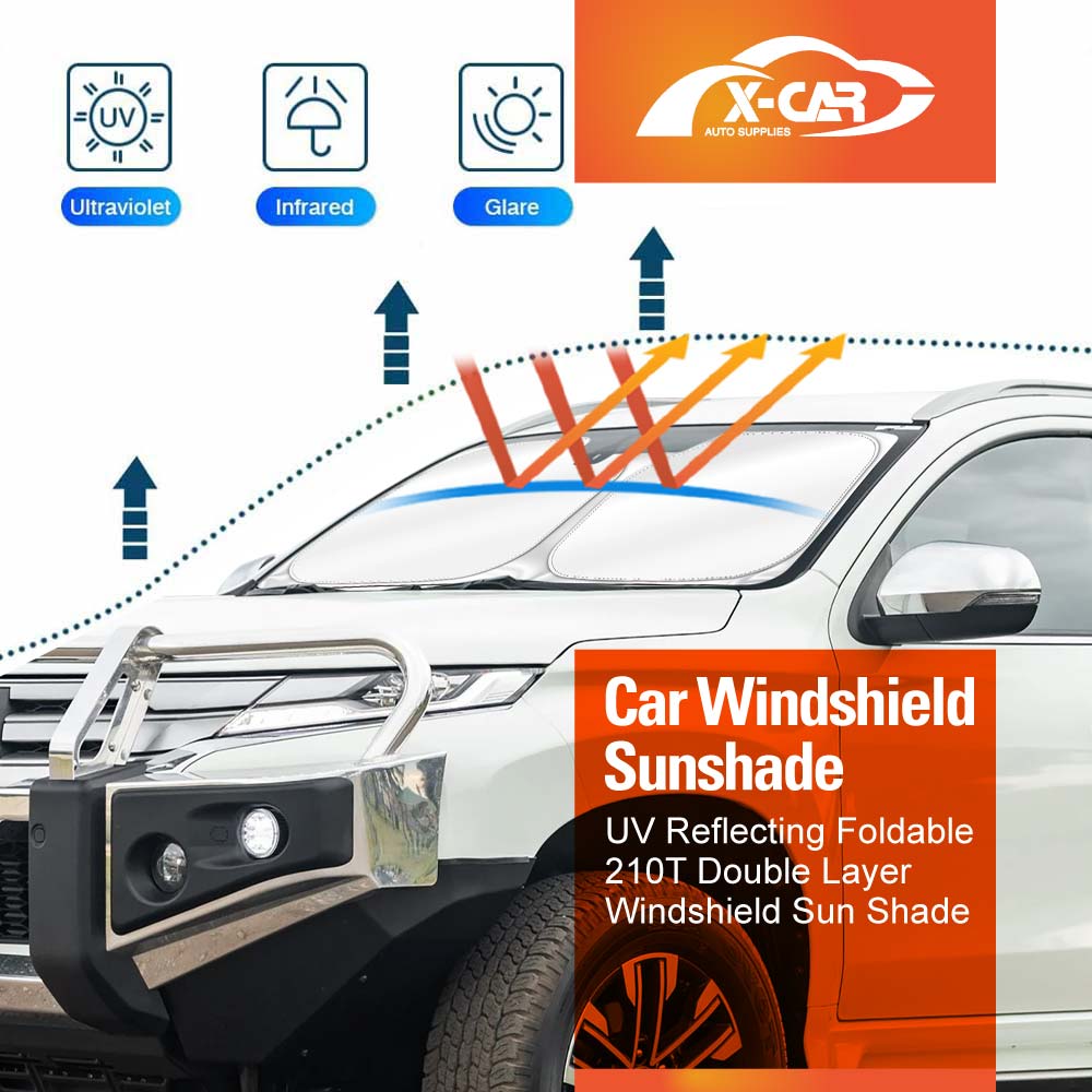 WindScreen Sun Shade for Mitsubishi Pajero Sport 2016-2025 Blocks UV Rays Foldable Custom Wind Screen Sun Visor Protector
