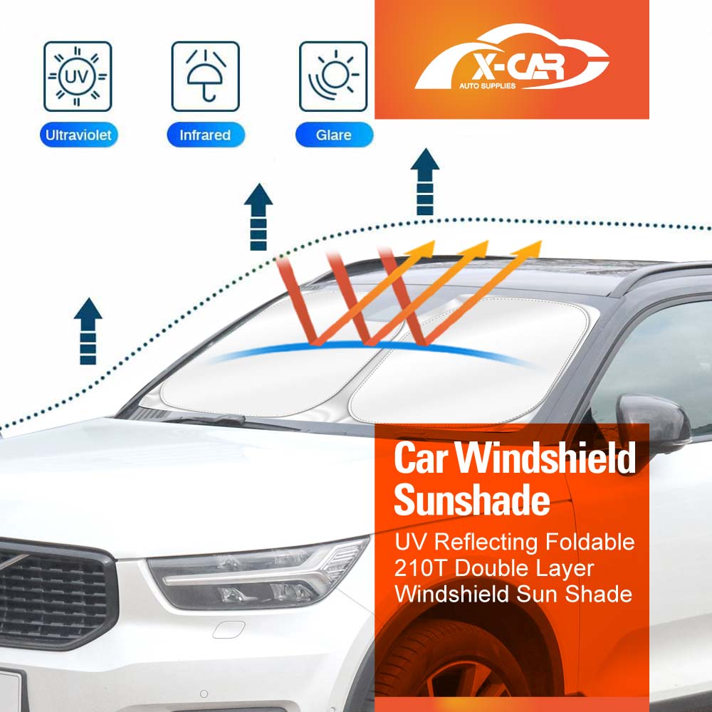 WindScreen Sun Shade for Volvo XC40 2018-Onwards Blocks UV Rays Foldable Custom Wind Screen Sun Visor Protector