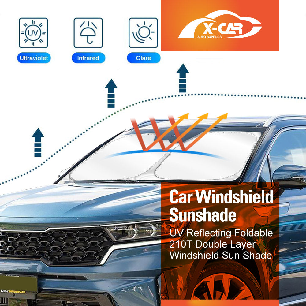 WindScreen Sun Shade for Kia Sorento 2020-2025 Blocks UV Rays Foldable Custom Wind Screen Sun Visor Protector