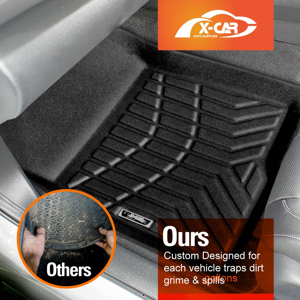 3D Floor Mats for Mazda BT-50 BT50 Single Cab UP UR Series 2011-2020 All-Weather Heavy Duty Customized Car Carpet Liners Full Set