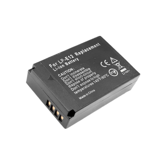 Replacement LP-E12 Battery for Canon EOS 100D/Kiss M/M10/M100/M200/M50/M50 Mark II/Rebel SL1/PowerShot SX70 HS
