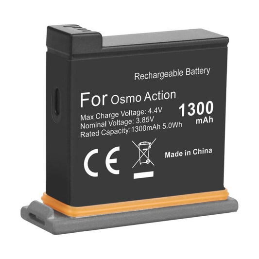 Replacement Battery for DJI Osmo Action Camera, Part OSMOAP1 AB1-1300mAh-3.85V